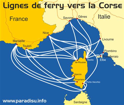 Réservez votre traversée en ferry vers la Corse.